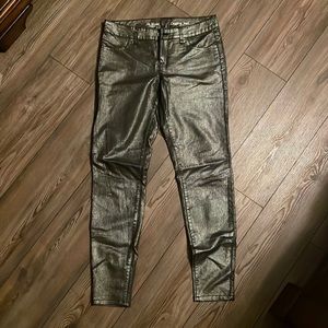 Pewter coated jeans The Limited sz 6